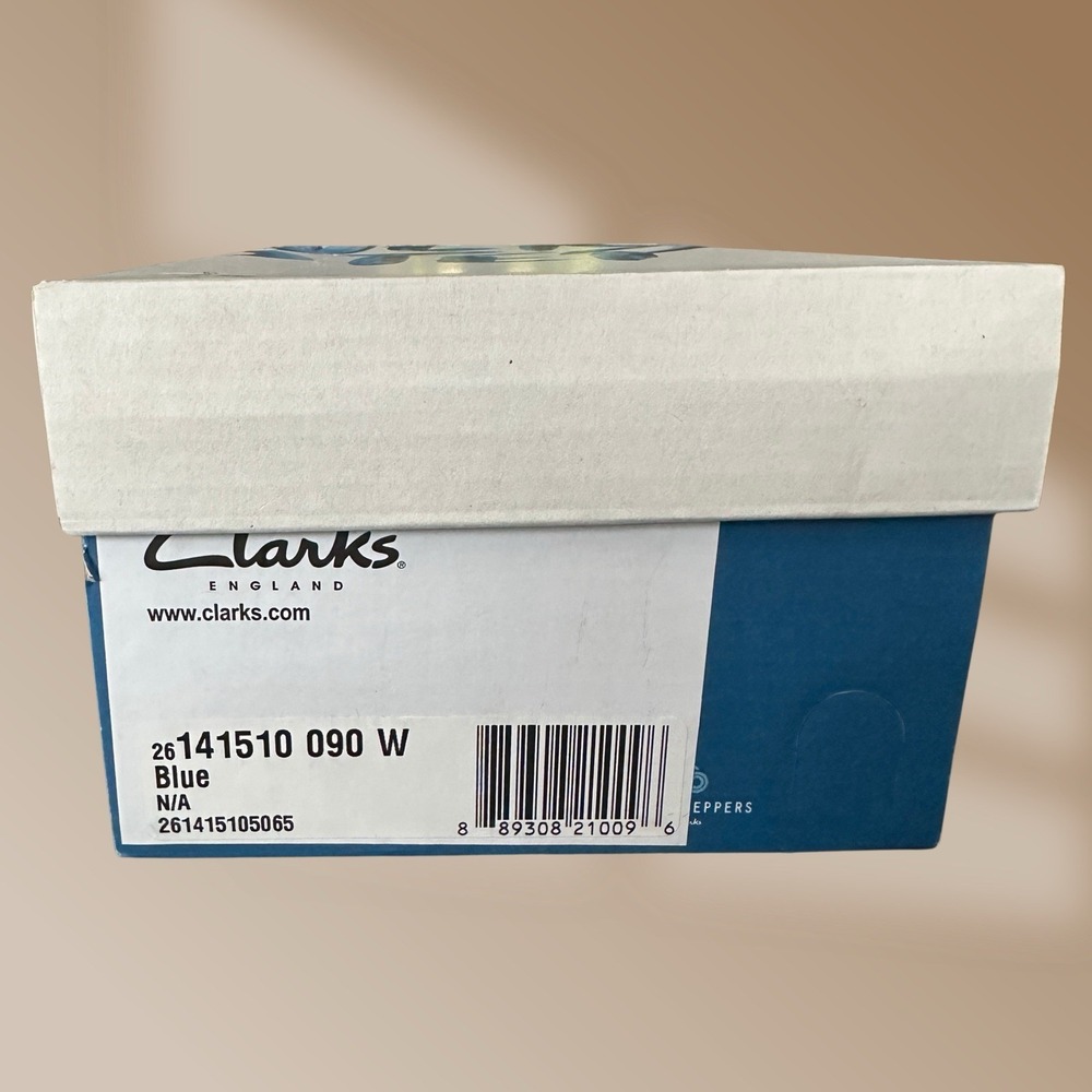 Clarks CloudSteppers Soft Cushioned Sz 9 Wide Aqua Blue New in Box Flats - Picture 5 of 5